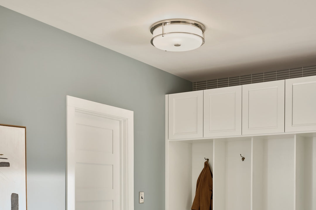 Kichler Canada - 52597PN - Four Light Flush Mount - Brit - Polished Nickel