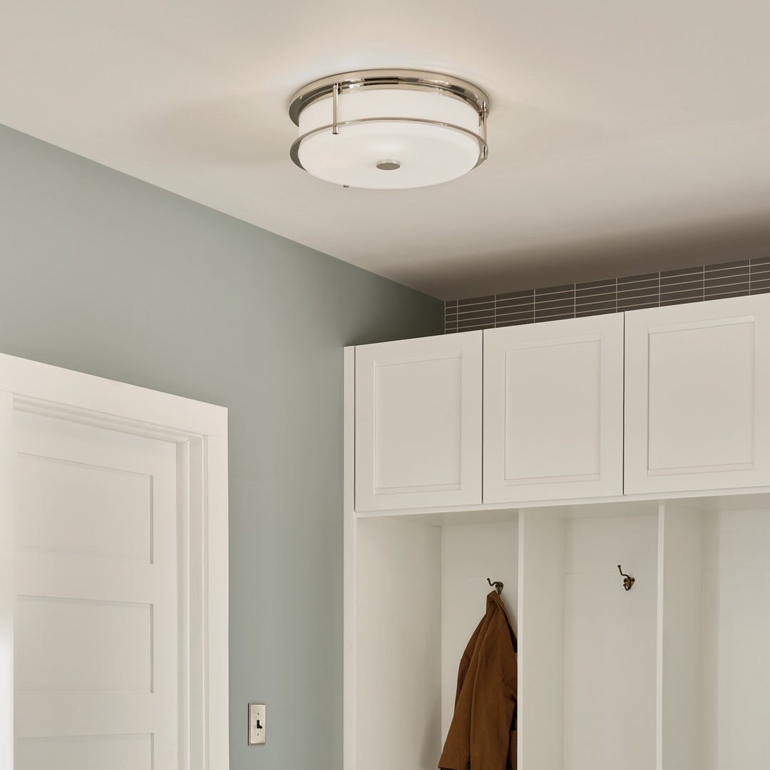 Kichler Canada - 52597PN - Four Light Flush Mount - Brit - Polished Nickel