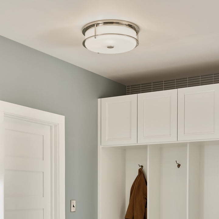 Kichler Canada - 52597PN - Four Light Flush Mount - Brit - Polished Nickel