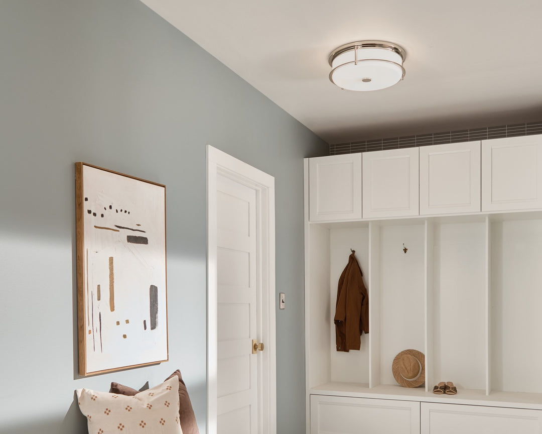 Kichler Canada - 52597PN - Four Light Flush Mount - Brit - Polished Nickel