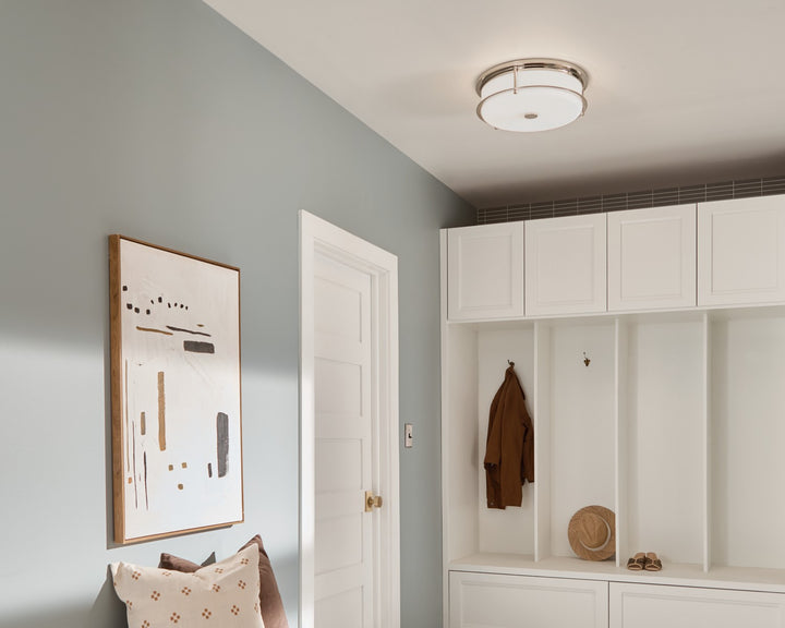 Kichler Canada - 52597PN - Four Light Flush Mount - Brit - Polished Nickel