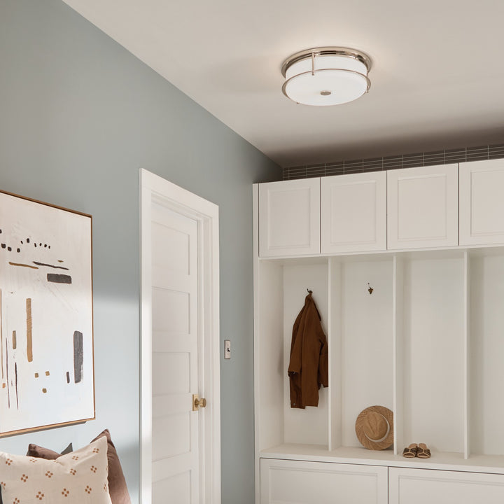Kichler Canada - 52597PN - Four Light Flush Mount - Brit - Polished Nickel