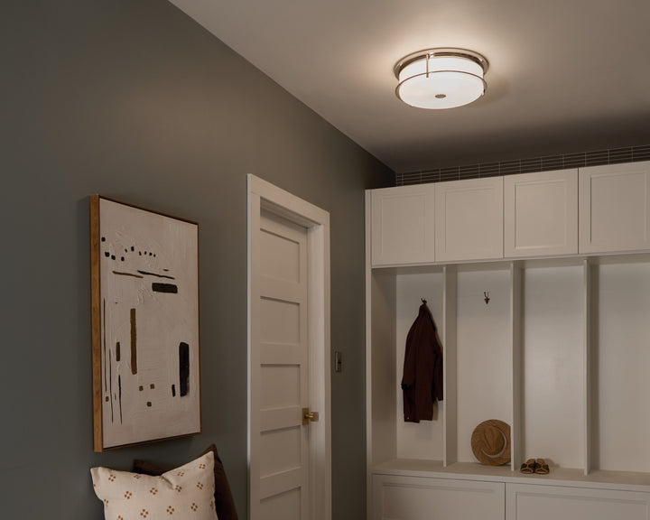 Kichler Canada - 52597PN - Four Light Flush Mount - Brit - Polished Nickel
