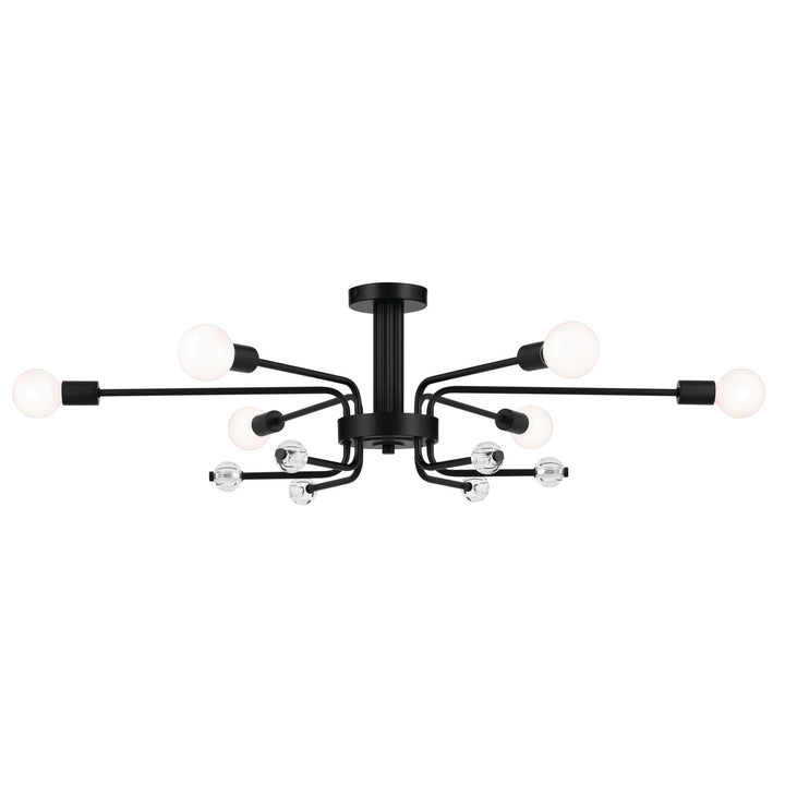 Kichler Canada - 52602BK - Six Light Semi Flush Mount - Ocala - Black
