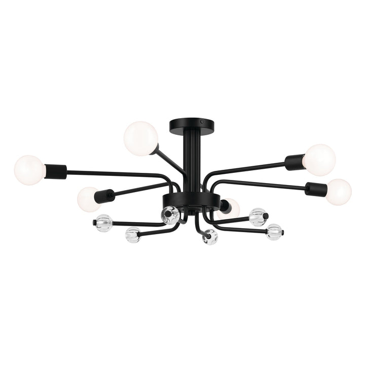 Kichler Canada - 52602BK - Six Light Semi Flush Mount - Ocala - Black