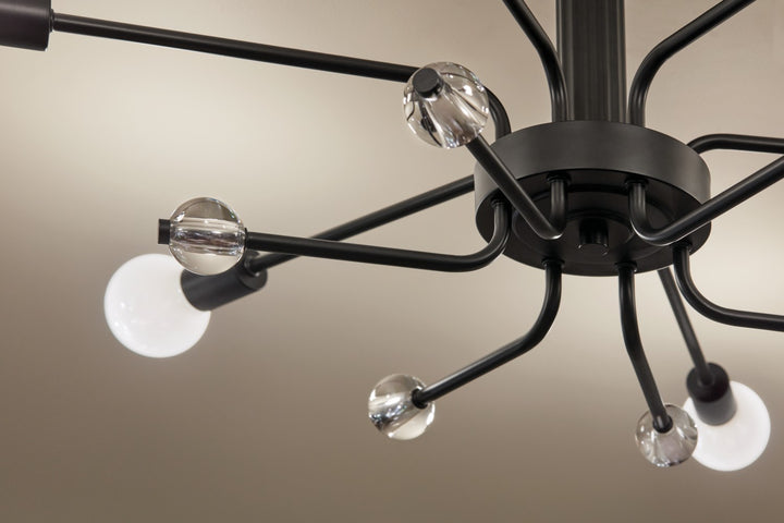 Kichler Canada - 52602BK - Six Light Semi Flush Mount - Ocala - Black