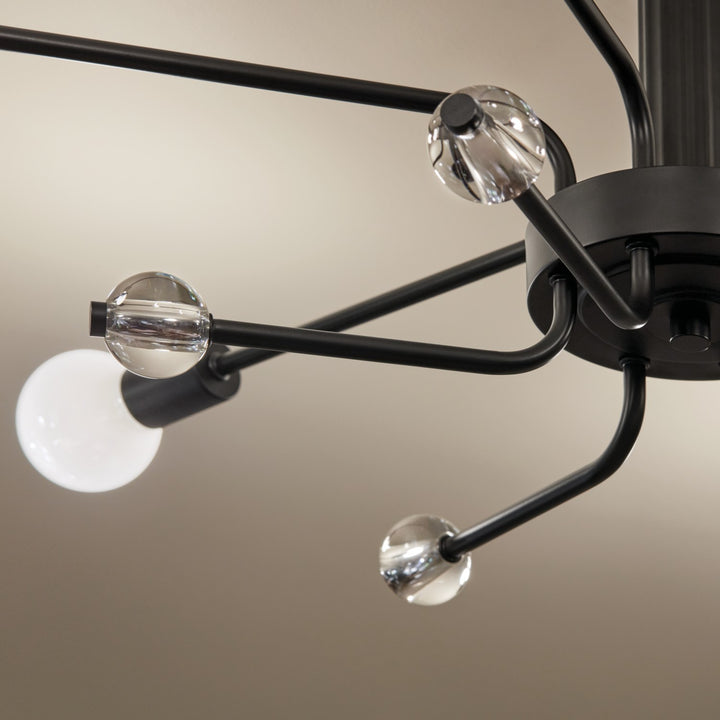 Kichler Canada - 52602BK - Six Light Semi Flush Mount - Ocala - Black