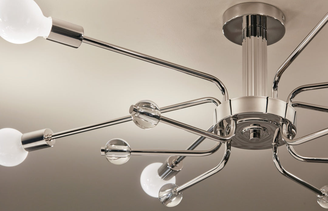 Kichler Canada - 52602PN - Six Light Semi Flush Mount - Ocala - Polished Nickel