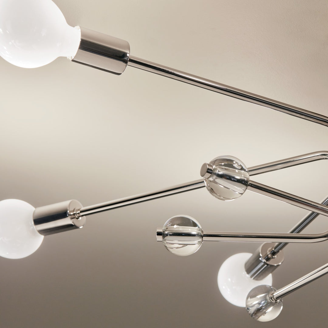 Kichler Canada - 52602PN - Six Light Semi Flush Mount - Ocala - Polished Nickel