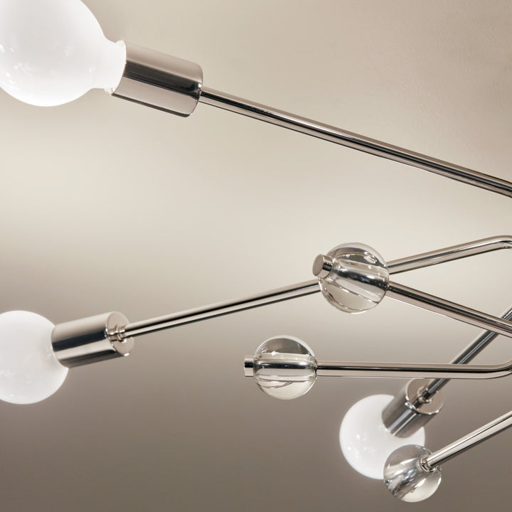 Kichler Canada - 52602PN - Six Light Semi Flush Mount - Ocala - Polished Nickel