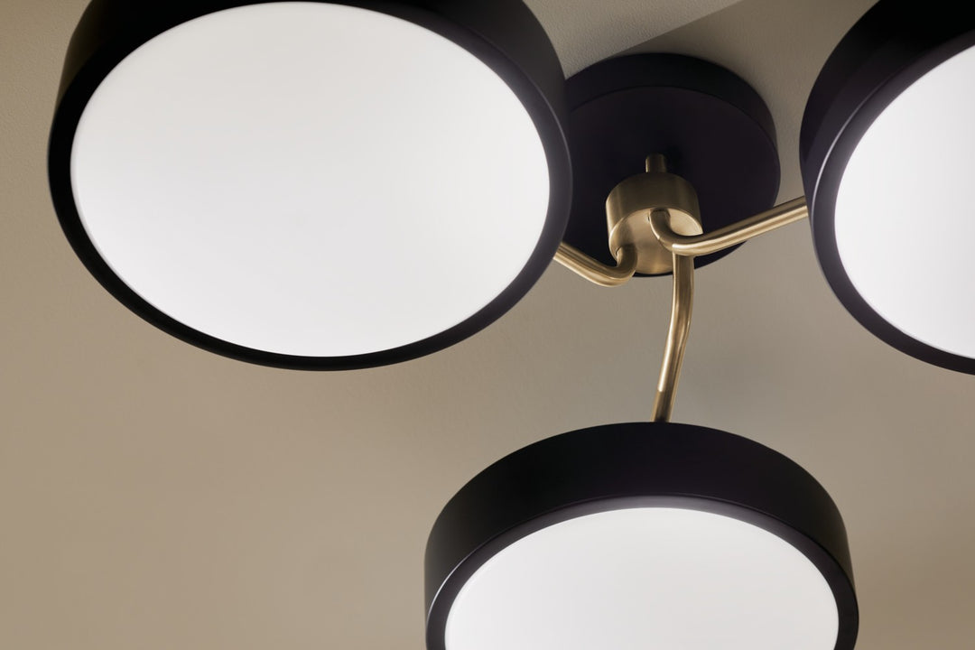 Kichler Canada - 52604BKCPZ - LED Semi Flush Mount - Sago - Black
