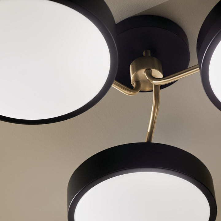 Kichler Canada - 52604BKCPZ - LED Semi Flush Mount - Sago - Black