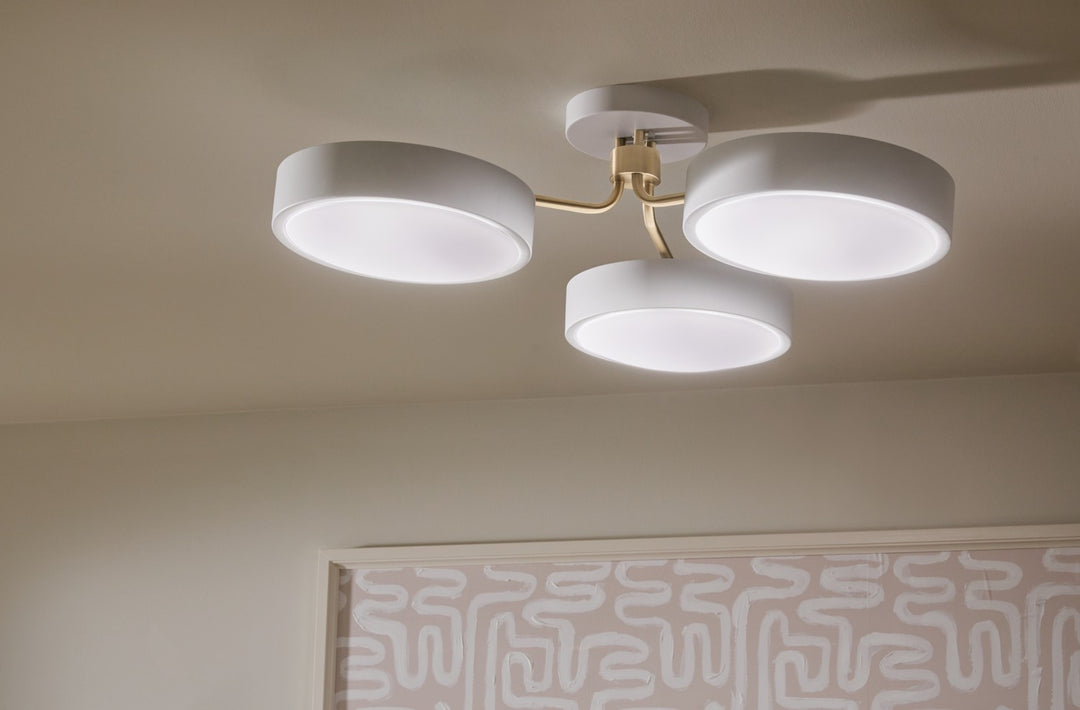Kichler Canada - 52604WHCPZ - LED Semi Flush Mount - Sago - White