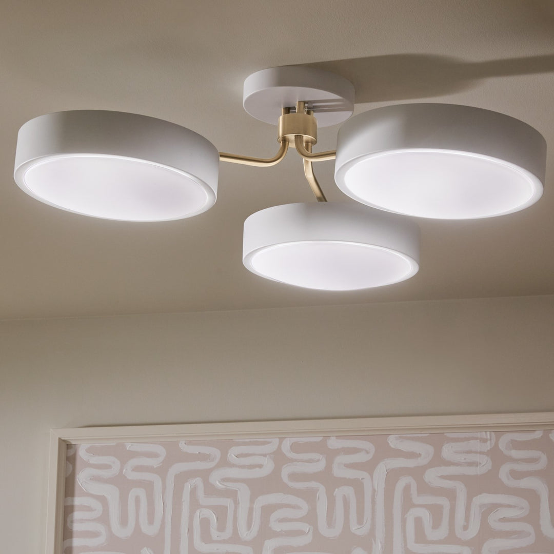 Kichler Canada - 52604WHCPZ - LED Semi Flush Mount - Sago - White