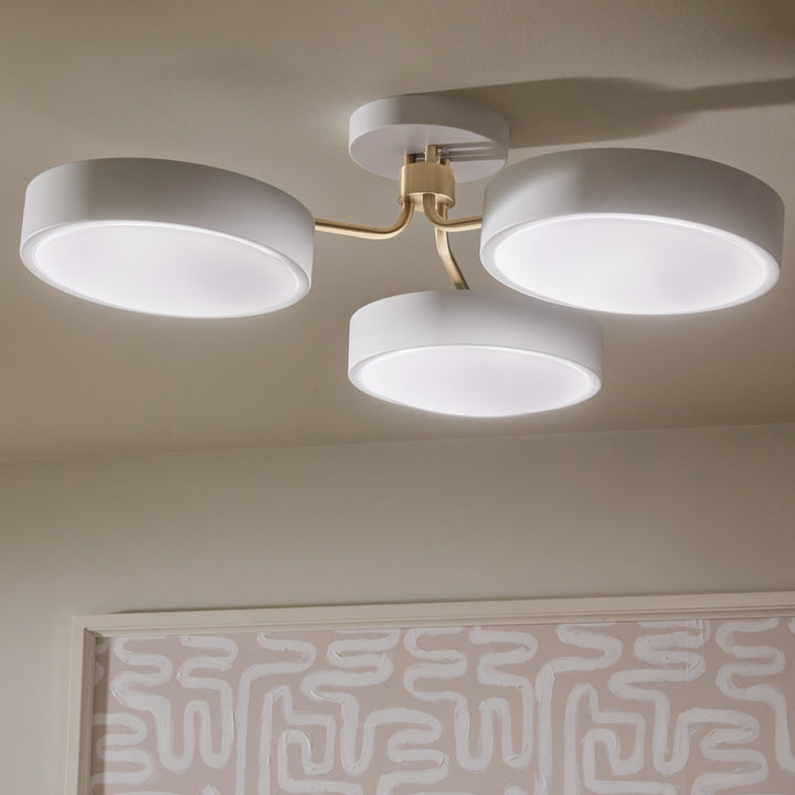 Kichler Canada - 52604WHCPZ - LED Semi Flush Mount - Sago - White