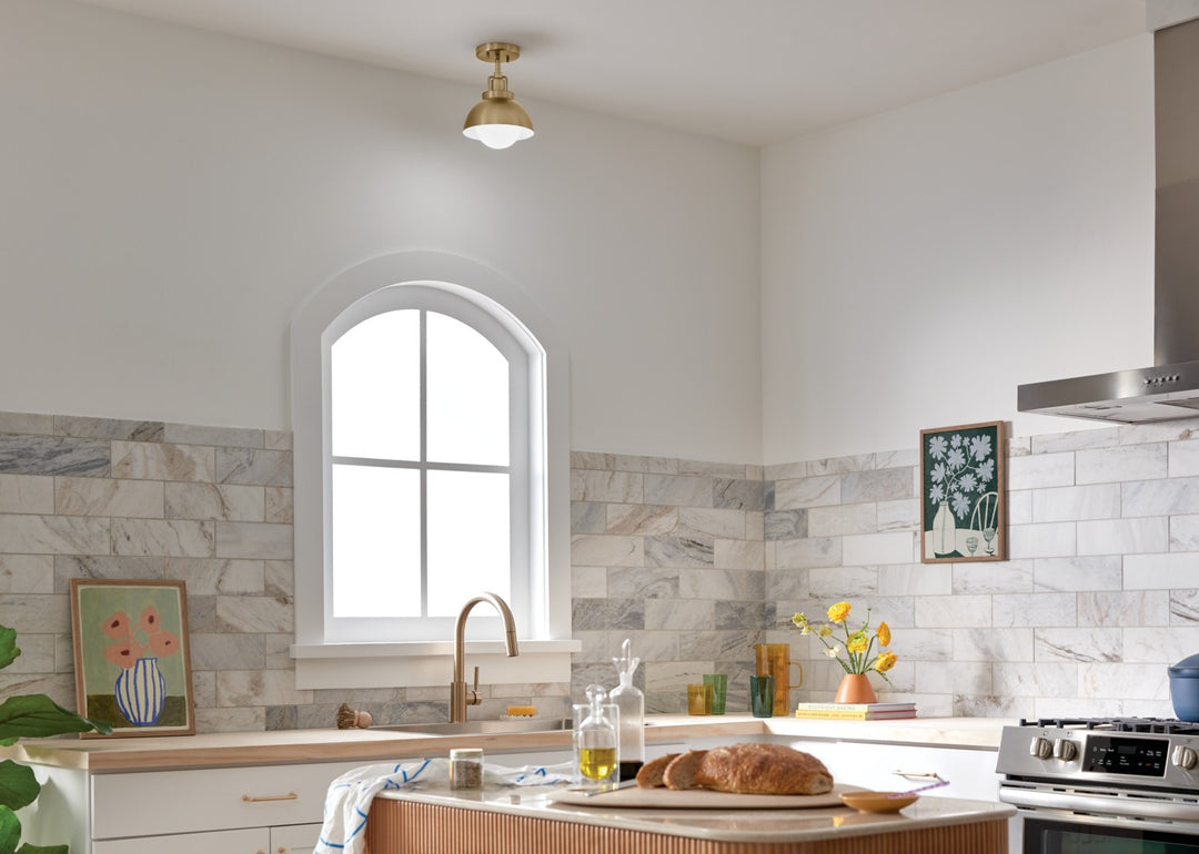 Kichler Canada - 52601CPZ - One Light Wall/Semi Flush/Pendant - Niva - Champagne Bronze