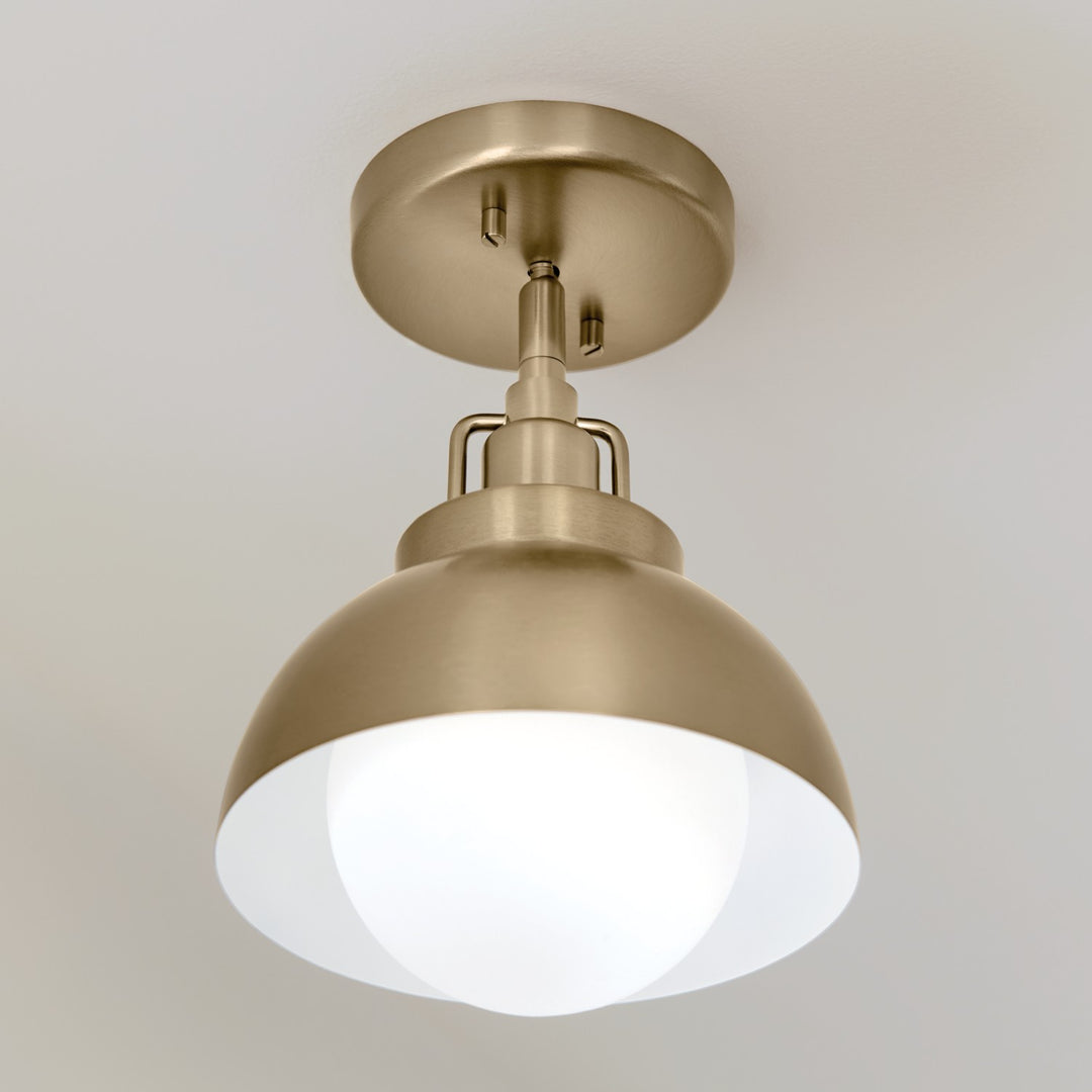 Kichler Canada - 52601CPZ - One Light Wall/Semi Flush/Pendant - Niva - Champagne Bronze