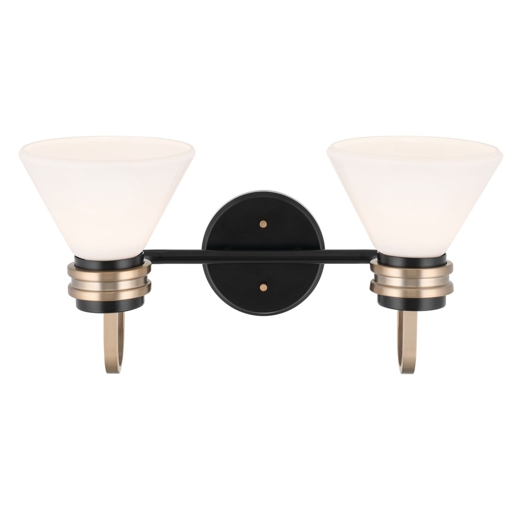 Kichler Canada - 55154BK - Two Light Bath - Farum - Black