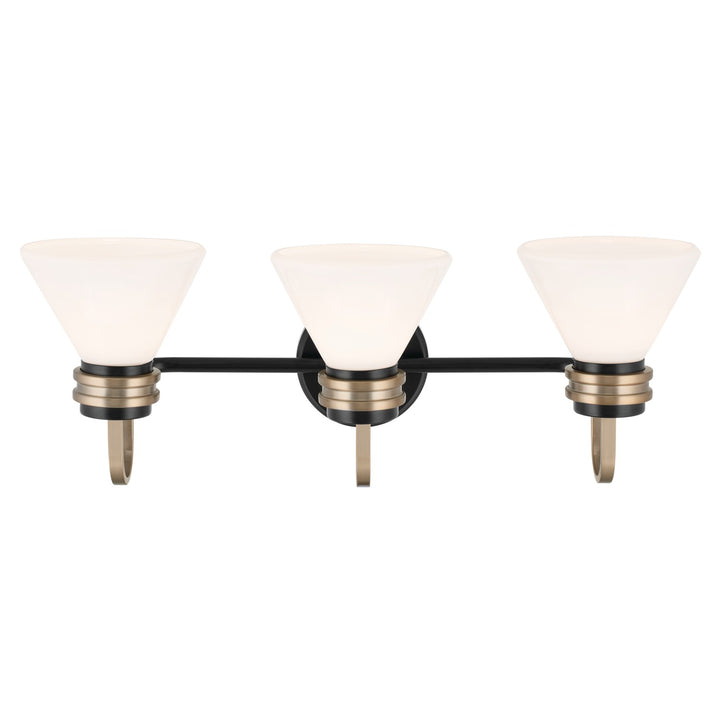Kichler Canada - 55155BK - Three Light Bath - Farum - Black