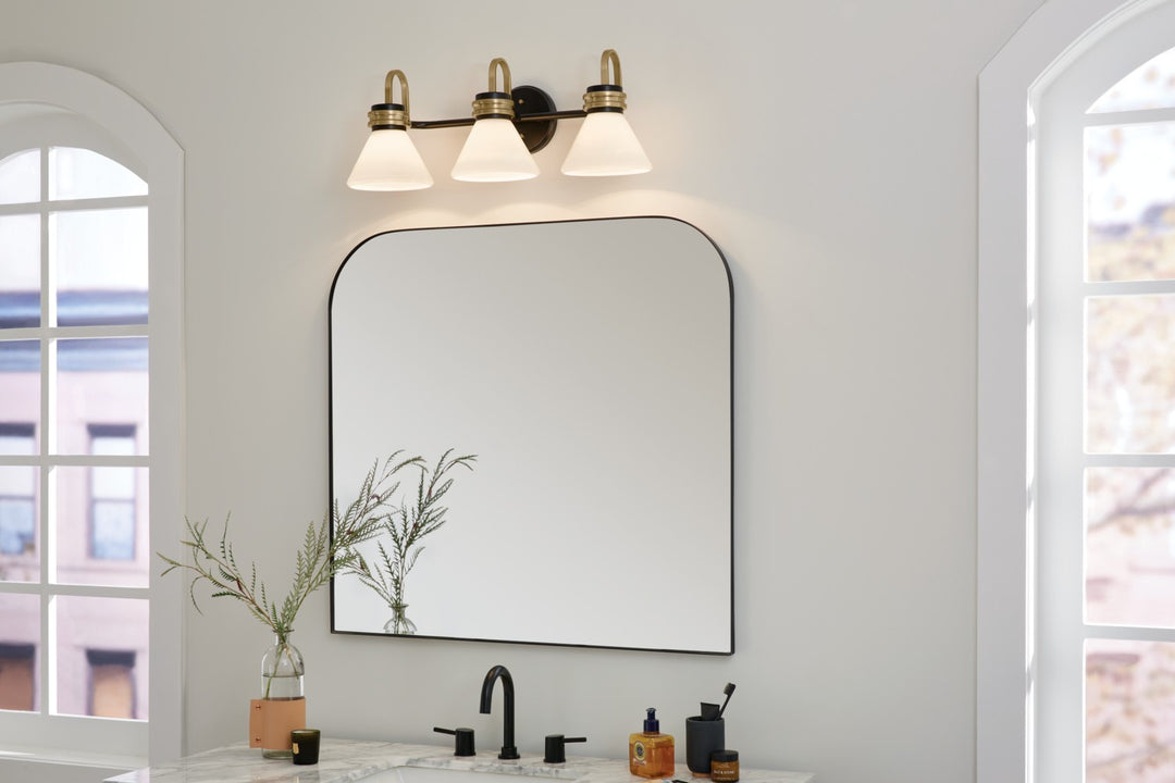 Kichler Canada - 55155BK - Three Light Bath - Farum - Black