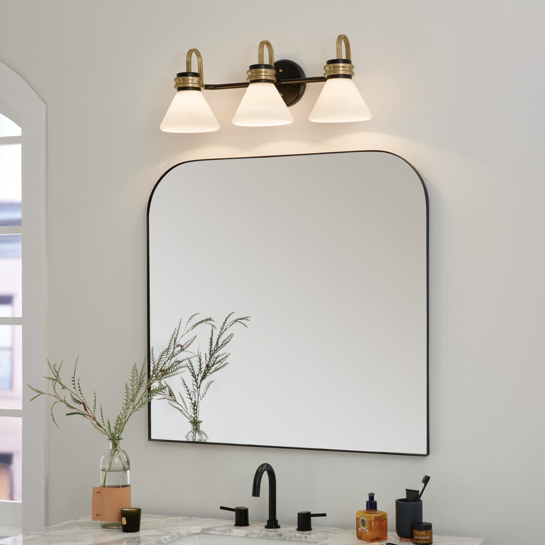 Kichler Canada - 55155BK - Three Light Bath - Farum - Black