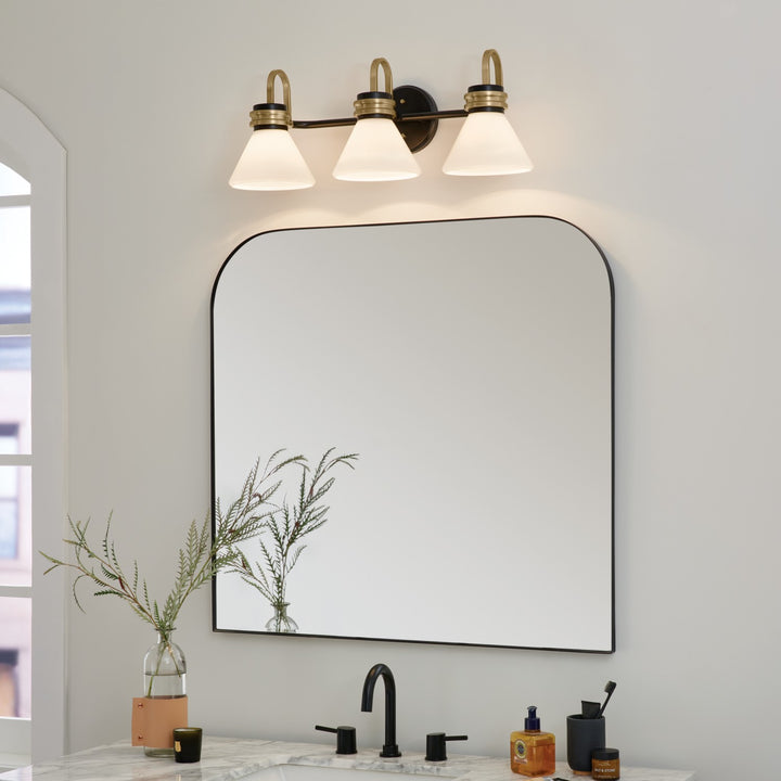 Kichler Canada - 55155BK - Three Light Bath - Farum - Black