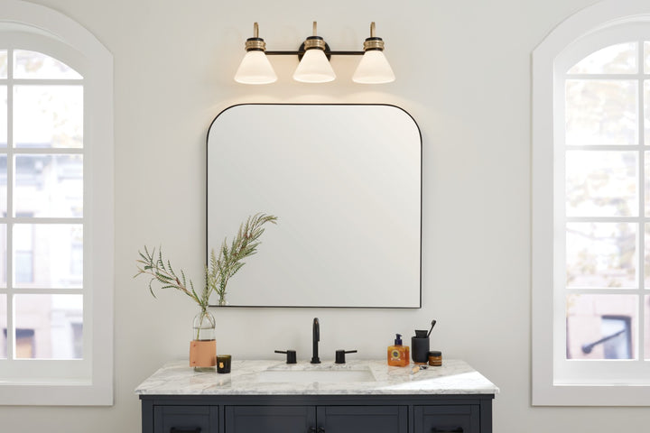 Kichler Canada - 55155BK - Three Light Bath - Farum - Black