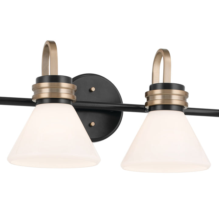 Kichler Canada - 55156BK - Four Light Bath - Farum - Black