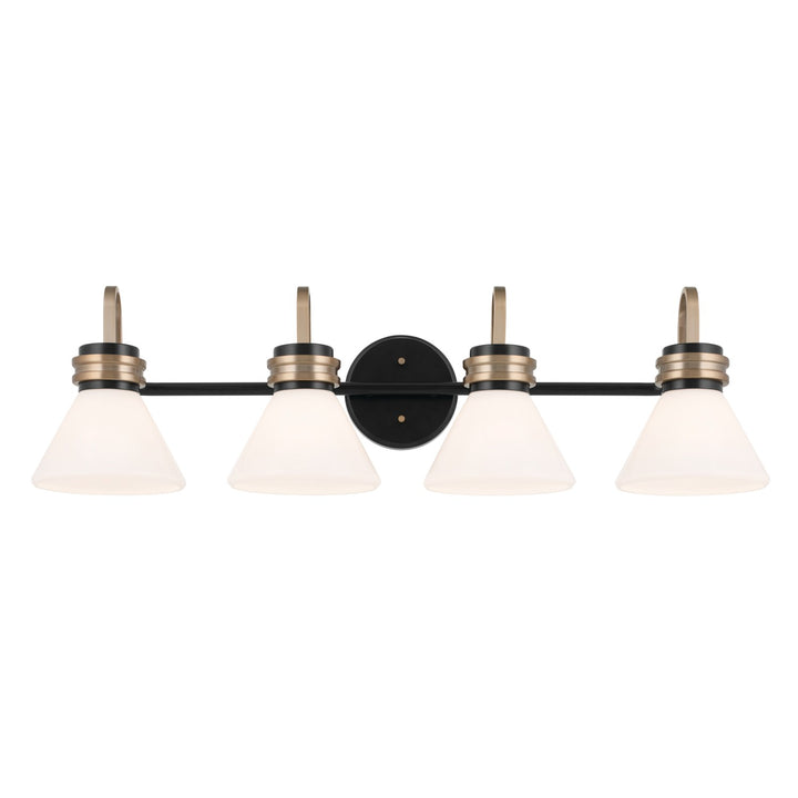 Kichler Canada - 55156BK - Four Light Bath - Farum - Black