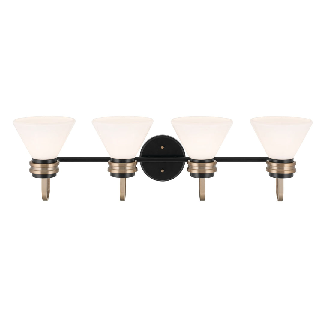 Kichler Canada - 55156BK - Four Light Bath - Farum - Black