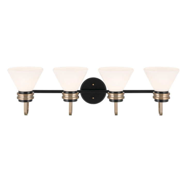 Kichler Canada - 55156BK - Four Light Bath - Farum - Black