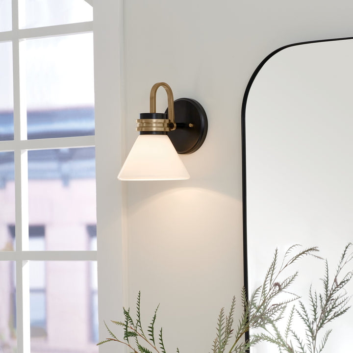 Kichler Canada - 55153BK - One Light Wall Sconce - Farum - Black