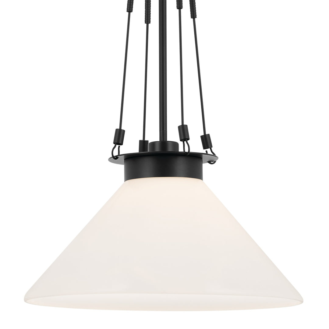 Kichler Canada - 52581BK - One Light Pendant - Albers - Black