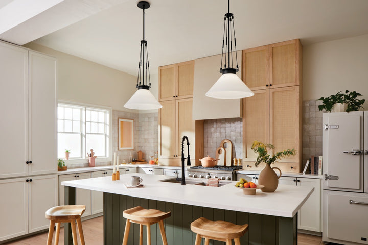 Kichler Canada - 52581BK - One Light Pendant - Albers - Black