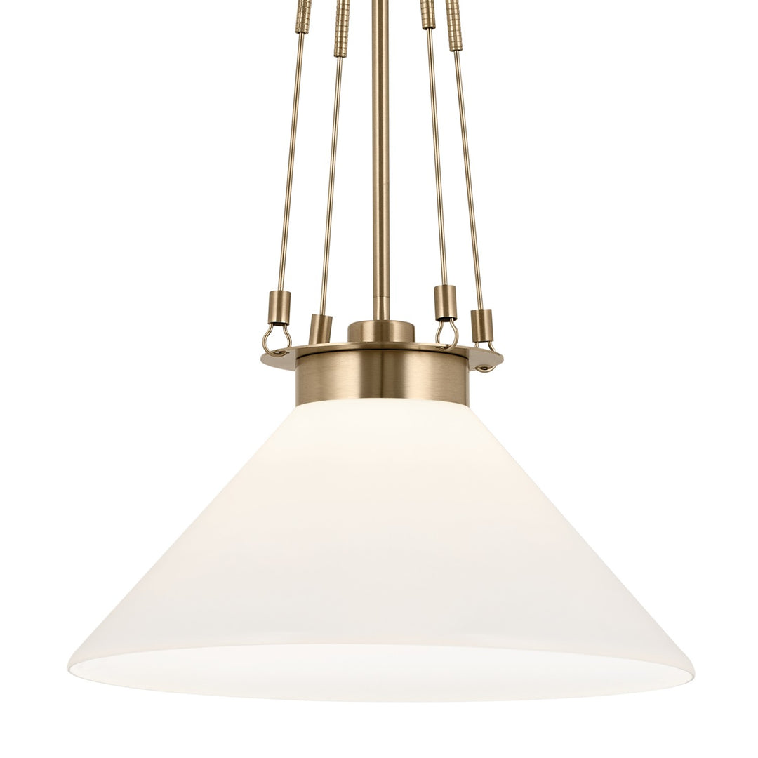 Kichler Canada - 52581CPZ - One Light Pendant - Albers - Champagne Bronze