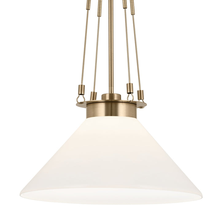 Kichler Canada - 52581CPZ - One Light Pendant - Albers - Champagne Bronze
