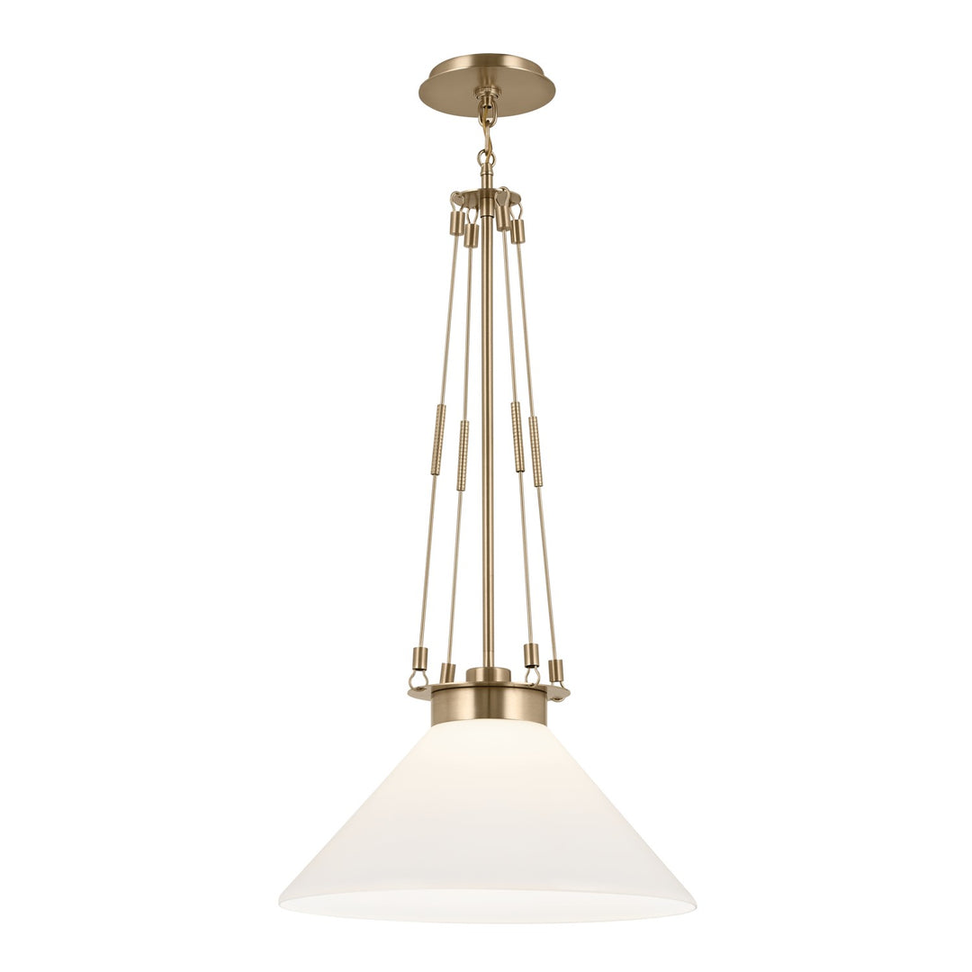 Kichler Canada - 52581CPZ - One Light Pendant - Albers - Champagne Bronze