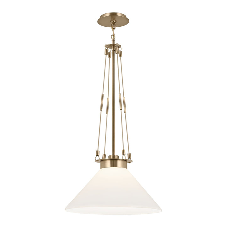Kichler Canada - 52581CPZ - One Light Pendant - Albers - Champagne Bronze