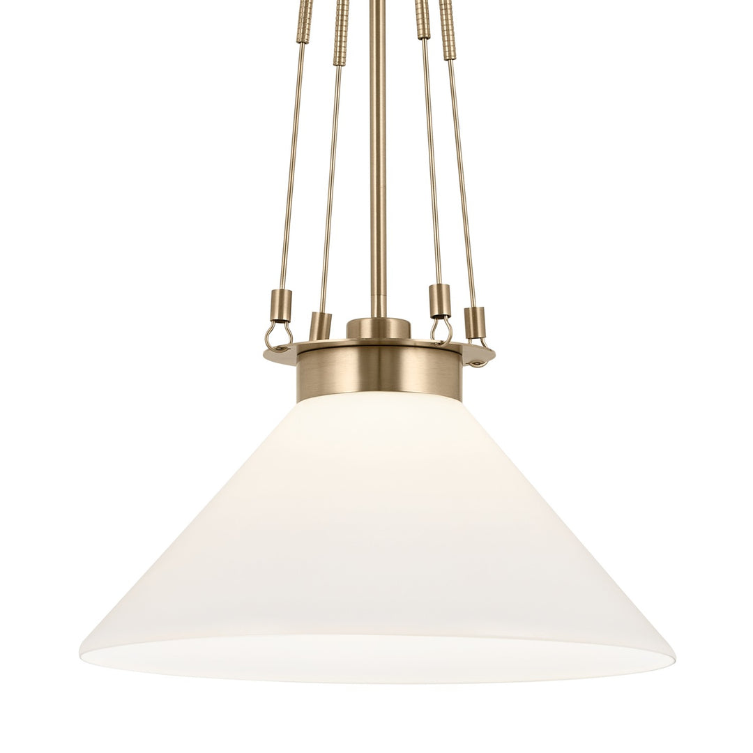 Kichler Canada - 52581CPZ - One Light Pendant - Albers - Champagne Bronze
