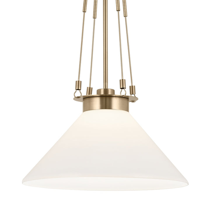 Kichler Canada - 52581CPZ - One Light Pendant - Albers - Champagne Bronze