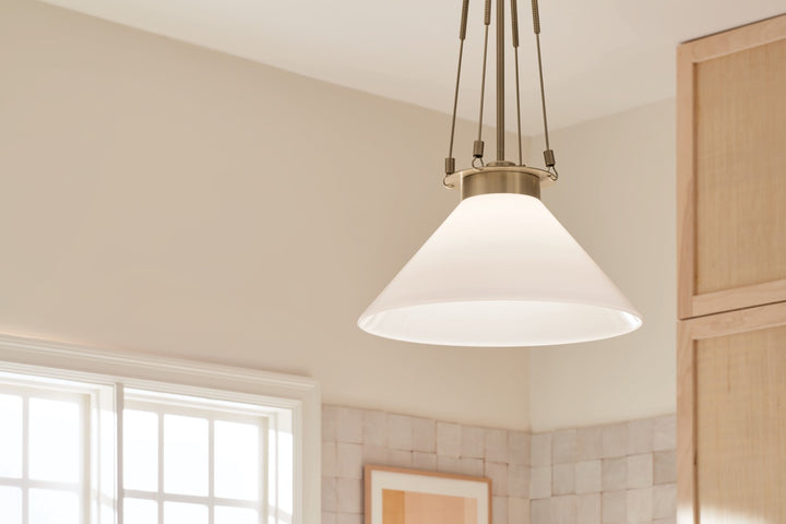 Kichler Canada - 52581CPZ - One Light Pendant - Albers - Champagne Bronze