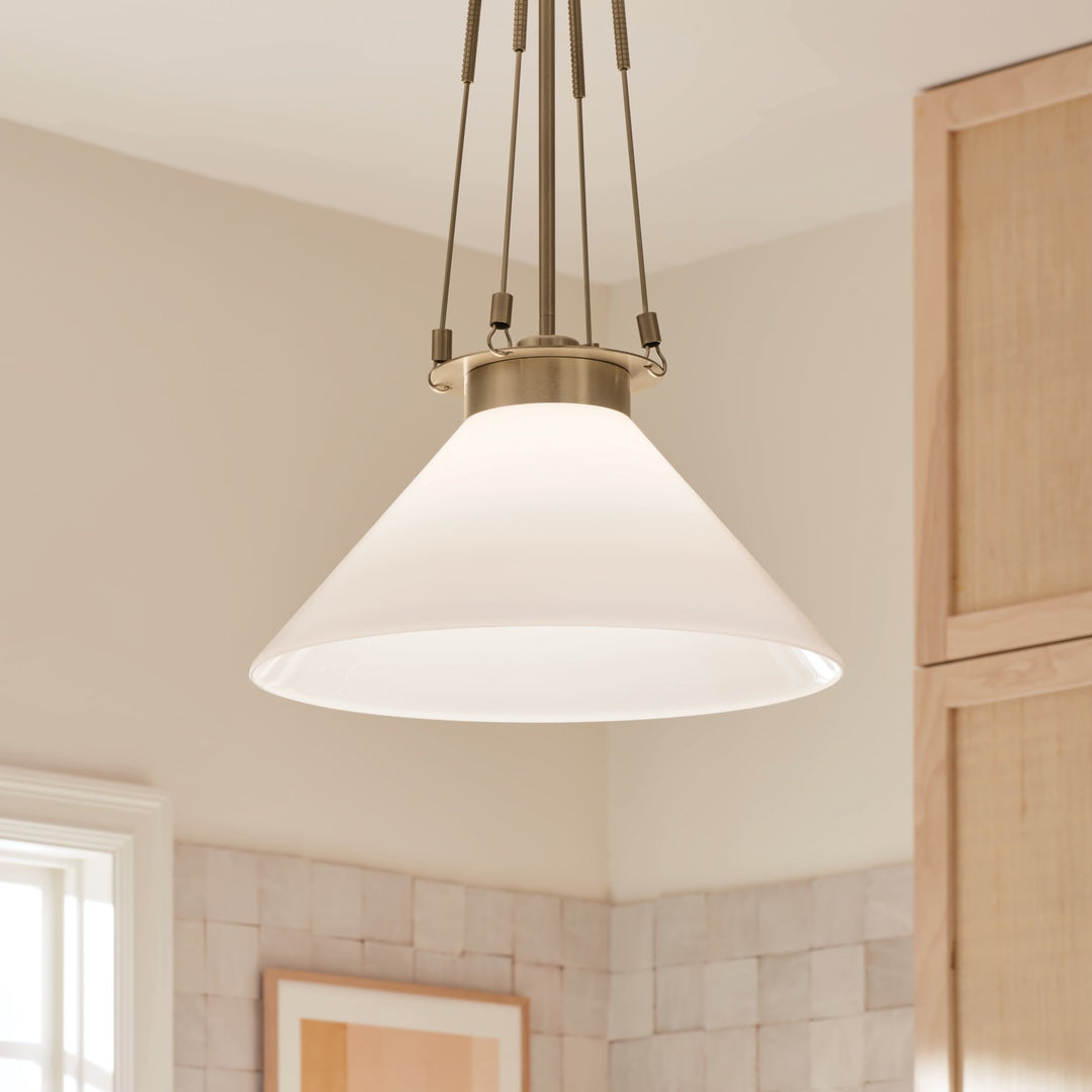 Kichler Canada - 52581CPZ - One Light Pendant - Albers - Champagne Bronze