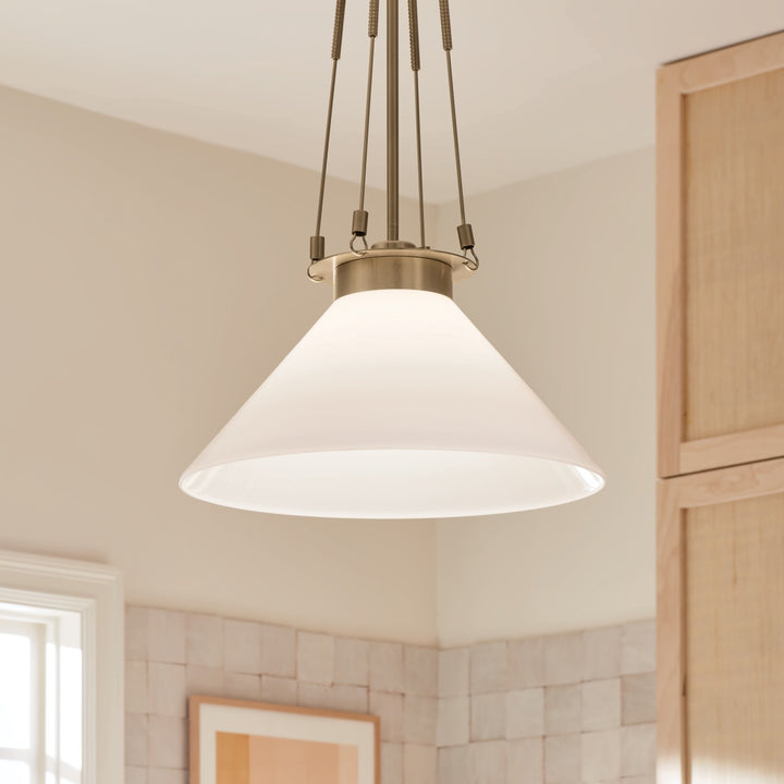 Kichler Canada - 52581CPZ - One Light Pendant - Albers - Champagne Bronze