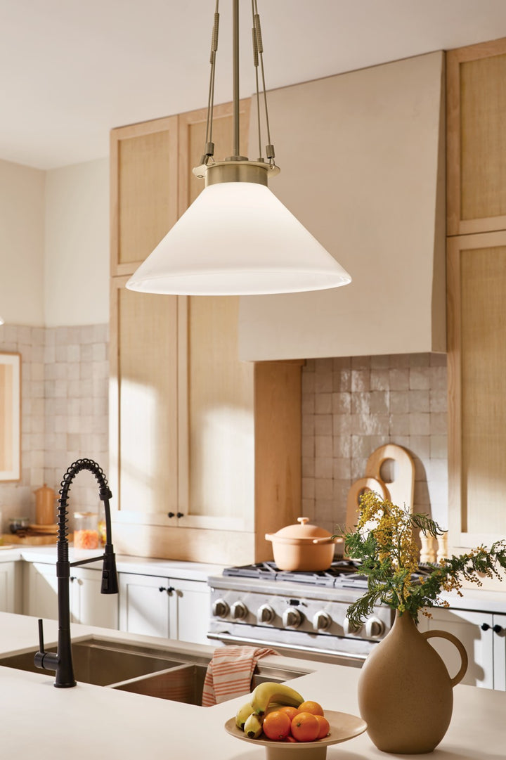 Kichler Canada - 52581CPZ - One Light Pendant - Albers - Champagne Bronze