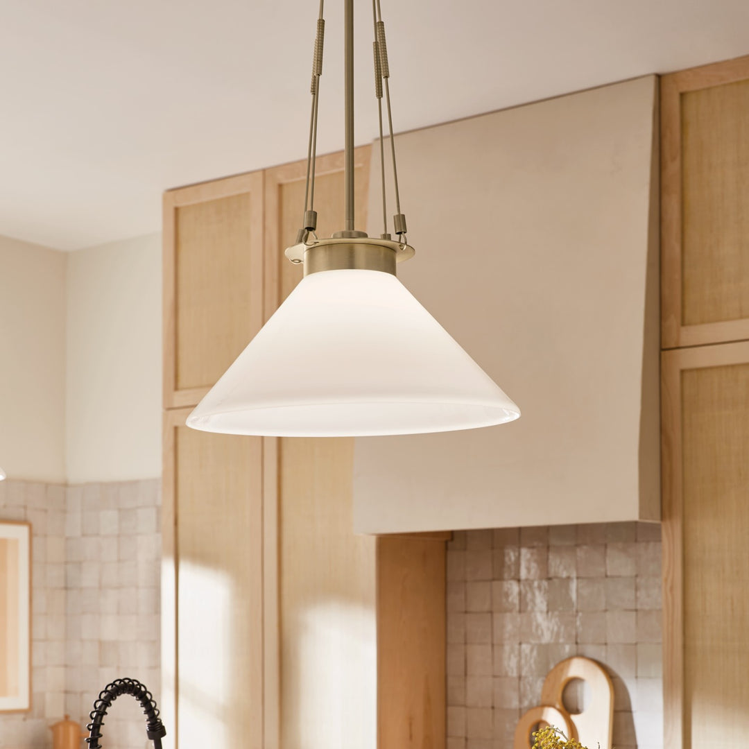 Kichler Canada - 52581CPZ - One Light Pendant - Albers - Champagne Bronze