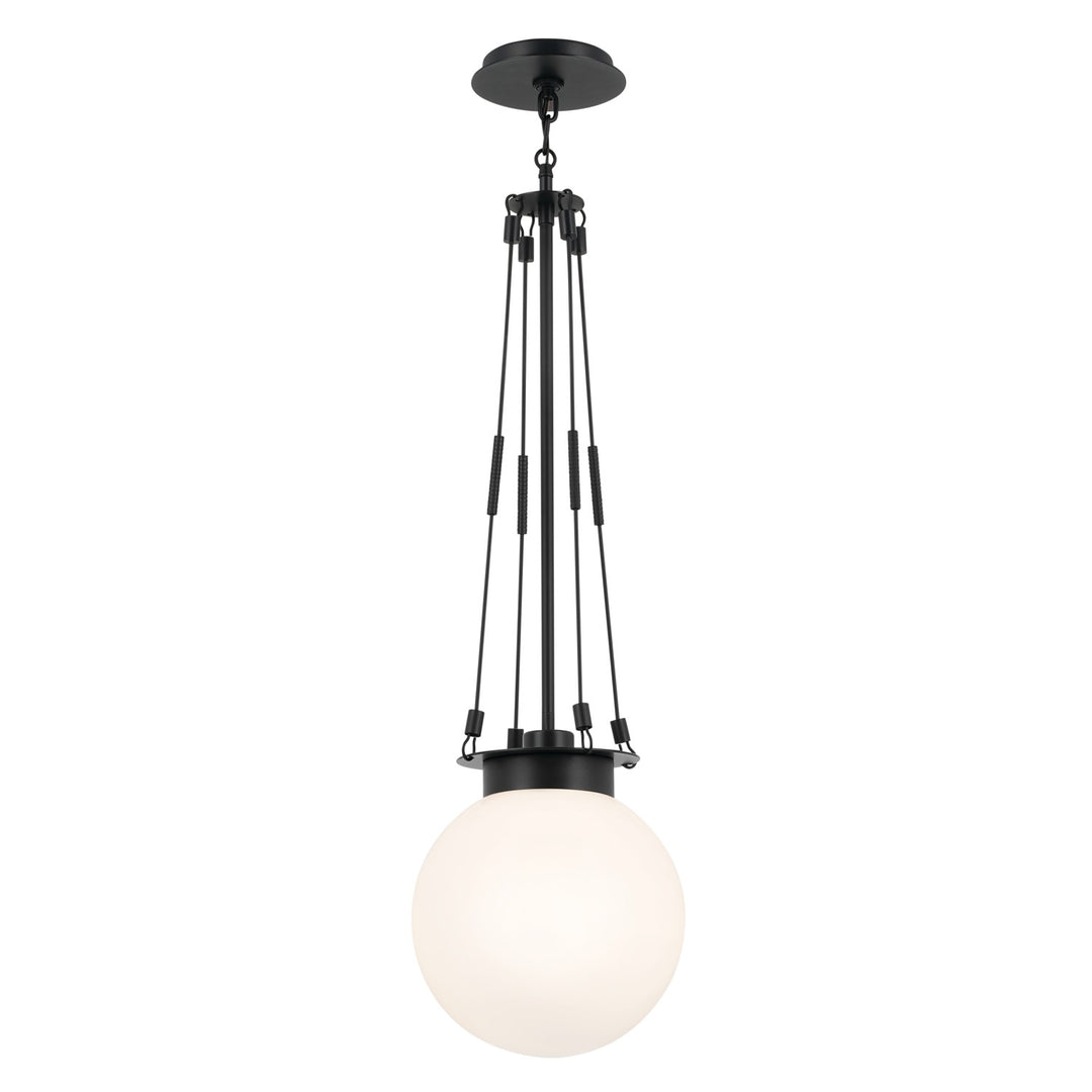 Kichler Canada - 52582BK - One Light Pendant - Albers - Black