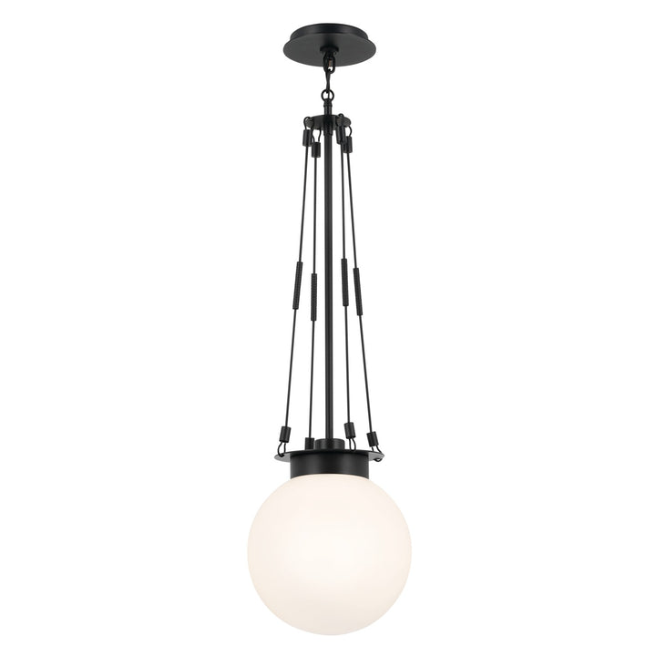 Kichler Canada - 52582BK - One Light Pendant - Albers - Black