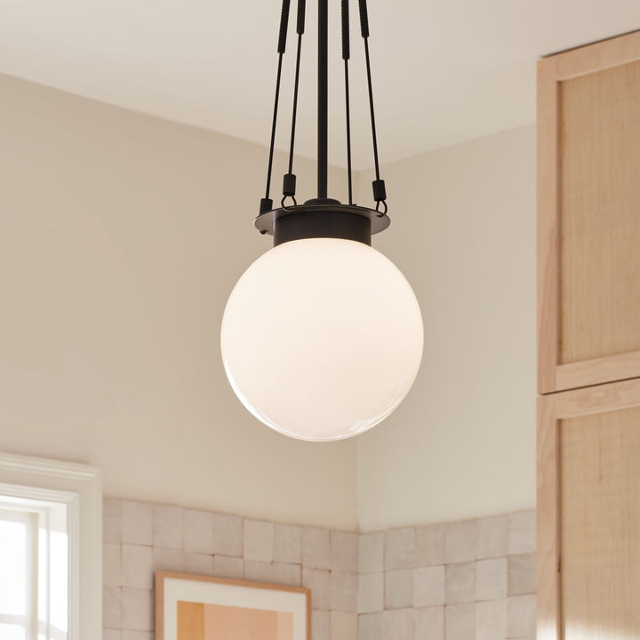 Kichler Canada - 52582BK - One Light Pendant - Albers - Black