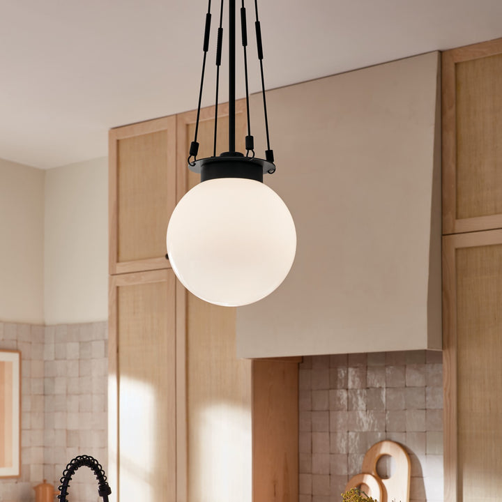 Kichler Canada - 52582BK - One Light Pendant - Albers - Black