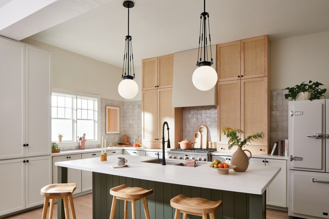 Kichler Canada - 52582BK - One Light Pendant - Albers - Black